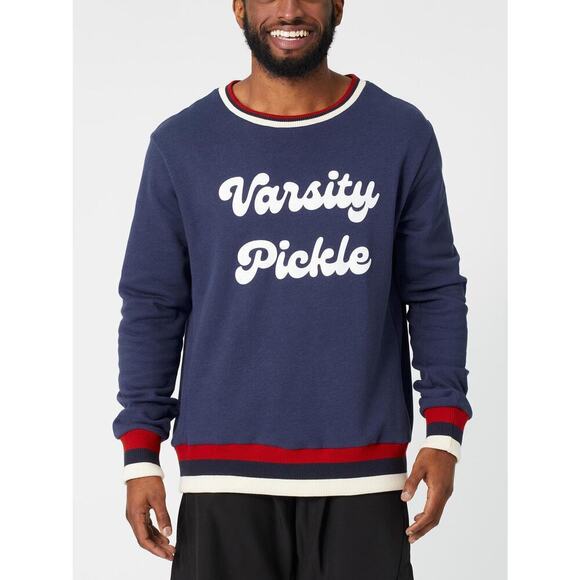 The Oversized Vintage Varsity Pickleball Sweatshirt (Unisex), in Navy, size M - Picture 2 of 12